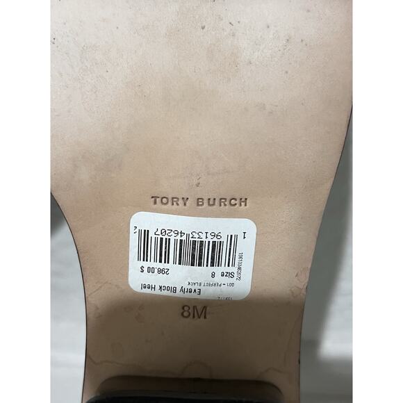 Tory Burch Black and Gold Heels - Picture 6 of 8